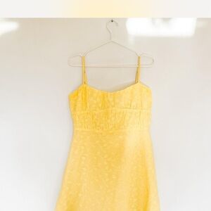 NEVER WORN Princess Polly Lucius mini dress in lemon yellow.